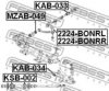 FEBEST KAB-033 Control Arm-/Trailing Arm Bush